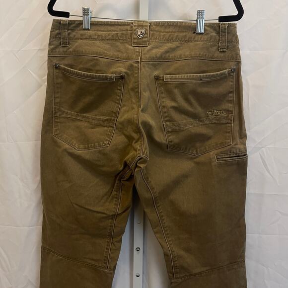Kuhl Free Rydr Vintage Patina Jeans - Mens Size 33x32 - Light Brown - Picture 4 of 7